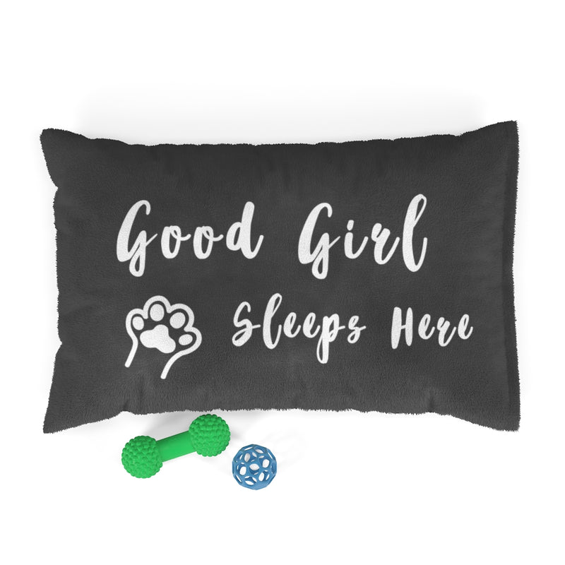 Pet Bed - Good Girl Sleeps Here (Dark Grey)