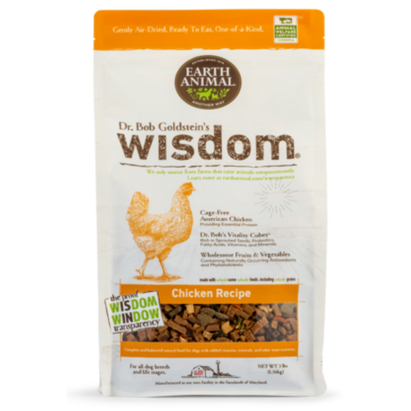 Earth Animal Wisdom Dog Food - Chicken, 1 Lb