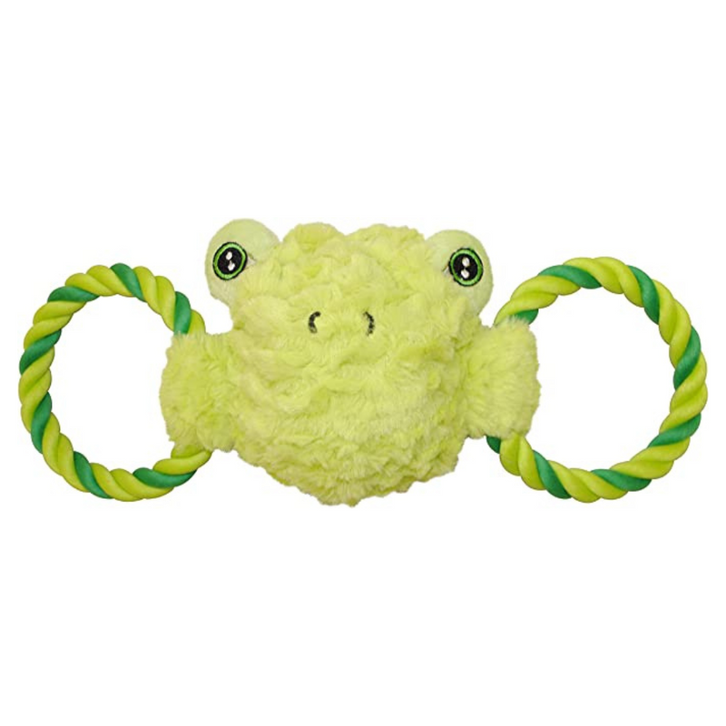 Jolly Pets Tug-A-Mals Frog Dog Toy, Medium