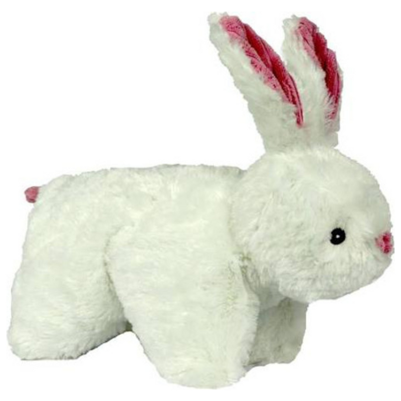 Hugglehounds Squooshie Bunny Squeaker Dog Toy 14"