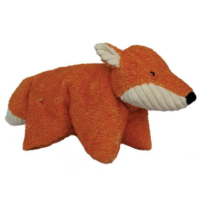 Hugglehounds Squooshie Fox Squeaker Dog Toy 19"