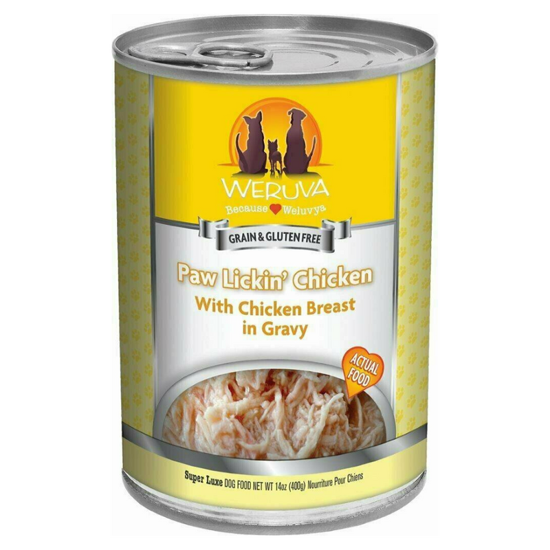 Weruva Classic Dog Food, Paw Lickin’ Chicken with Chicken Breast in Gravy, 14oz
