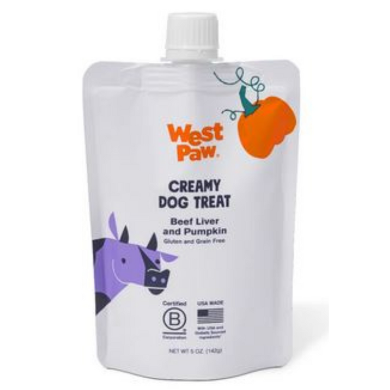 West Paw Dog Beef Liver & Pumpkin Creamy Treat, 5oz