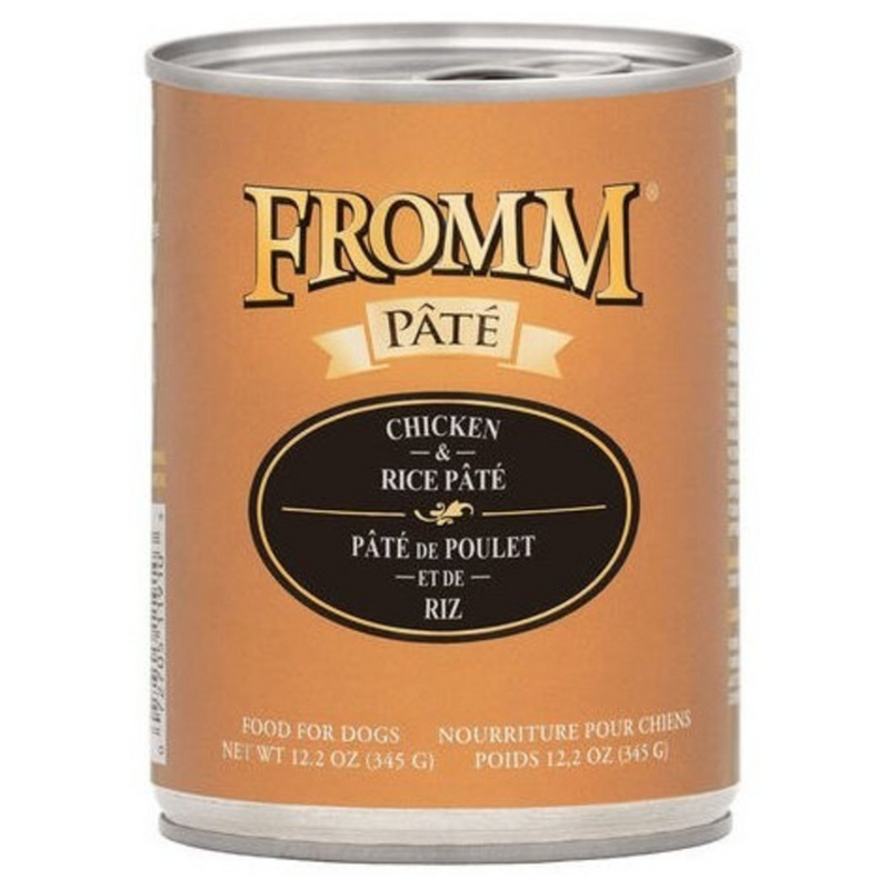 Fromm Gold Chicken & Rice Pate Canned Dog Food, 12.2oz