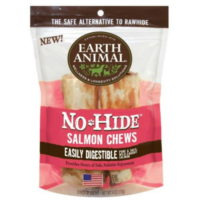 Earth Animal No-Hide Salmon Chews, 4oz