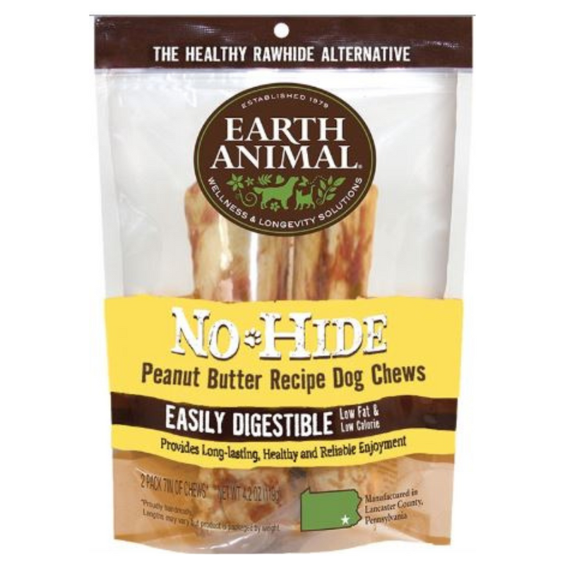 Earth Animal No-Hide Chews Peanut Butter Medium