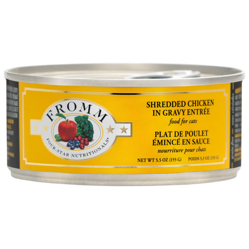 Fromm Four Star Canned Cat Food Shredded Chicken, 5.5 Oz