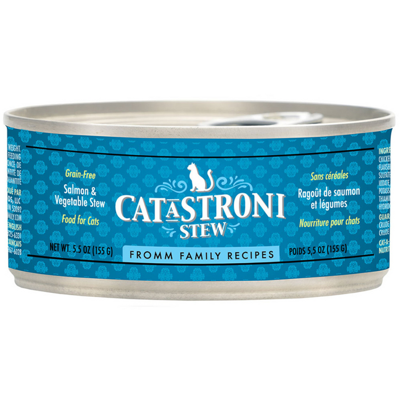 Fromm Cat-A-Stroni Salmon & Vegetable Stew Canned Cat Food, 5.5 Oz