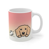 Mug "My Cup Of Tea" Cream Dachshund