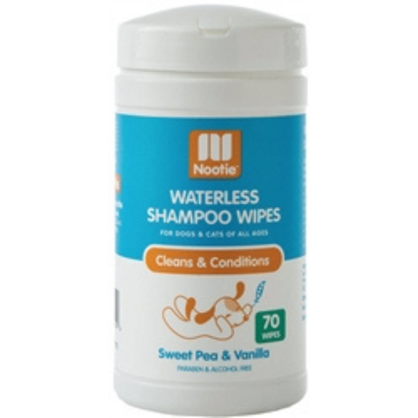 Waterless Shampoo Wipes, Sweet Pea & Vanilla, 70 Count