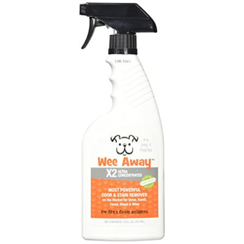Wee Away X2 Ultra Concentrated Odor & Stain Remover for Dogs & Puppies, 16-oz spray