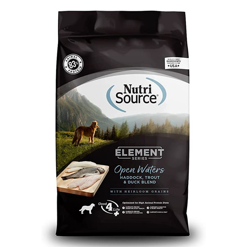 Nutri Source Element Series - Open Waters (Haddock, Trout, & Duck High Animal Protein Blend) 4lbs
