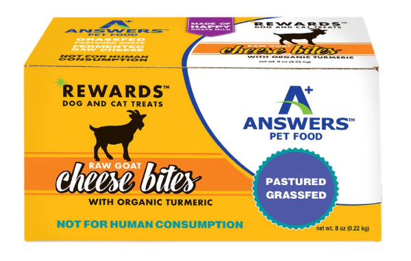 Answers Frozen Raw Goat Milk Cheese Treat, 8 oz