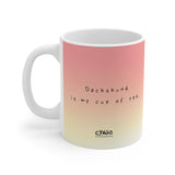Mug "My Cup Of Tea" Black & Cream Dachshund