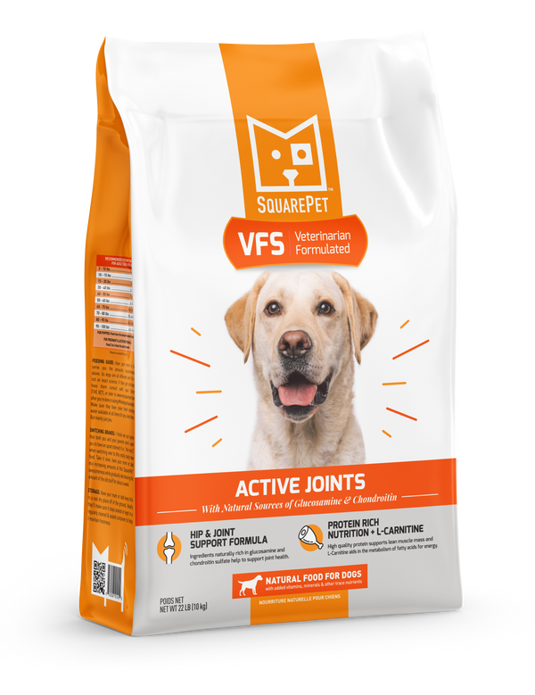 SquarePet VFS “Active Joints” Hip and Joint Support, Dry Dog Food, 4.4 Lbs