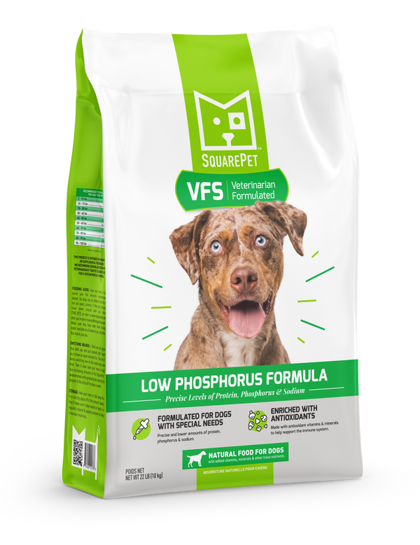 SquarePet VFS Low phosphorus formula, Dry dog food, 4.4 Lbs