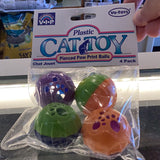 Plastic Cat Toy Balls ( 4 pack )